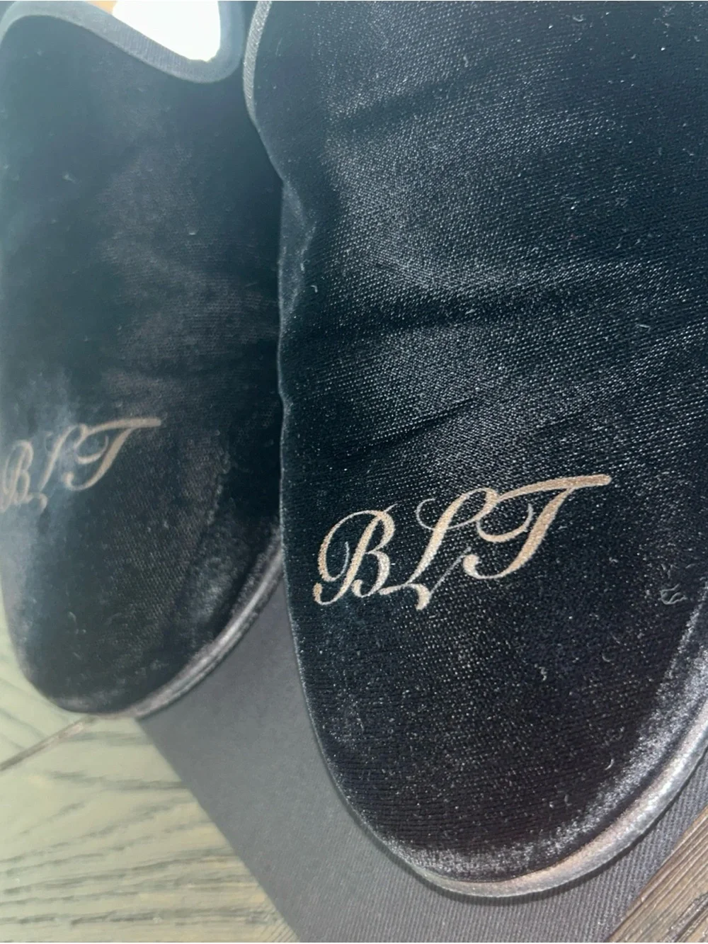 Men’s DEL TORO Made In Italy Black Velvet Slipper II Size 12.5 Great Condition